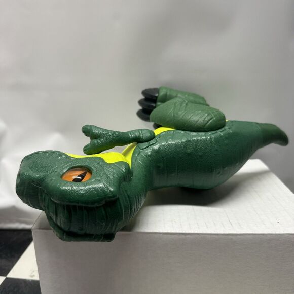 Imaginext Jurassic World T. Rex XL Dinosaur Figure Fisher-Price Green Toy - Picture 9 of 11